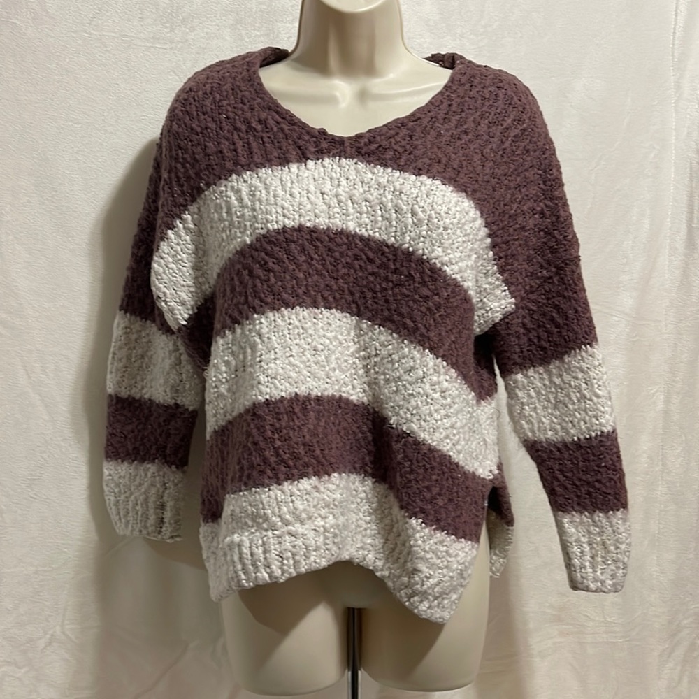 Altar’d state, purple and white striped sweater🌟